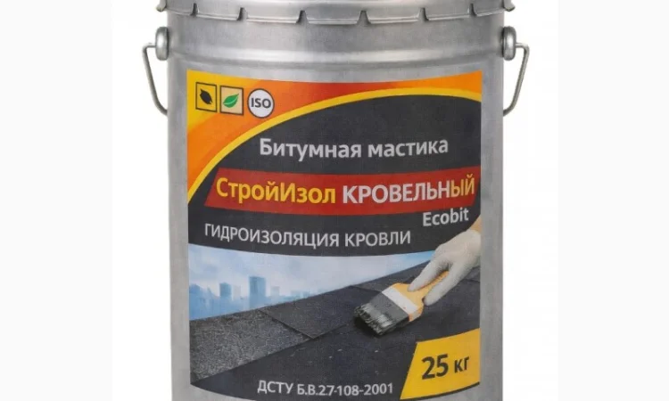 Бітумна мастика 25 кг для покрівлі та гідроізоляції - фото № 1