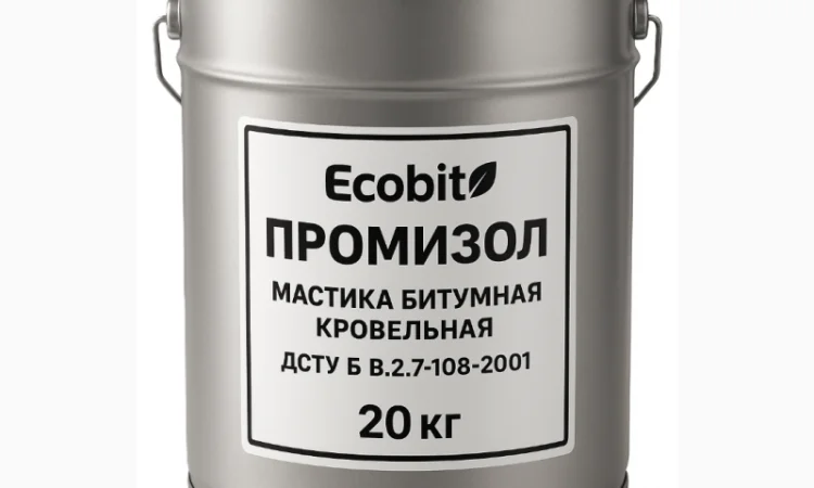 Мастики битумные кровельные ПРОМИЗОЛ Ecobit-1 для гидроизоляции - фото № 1