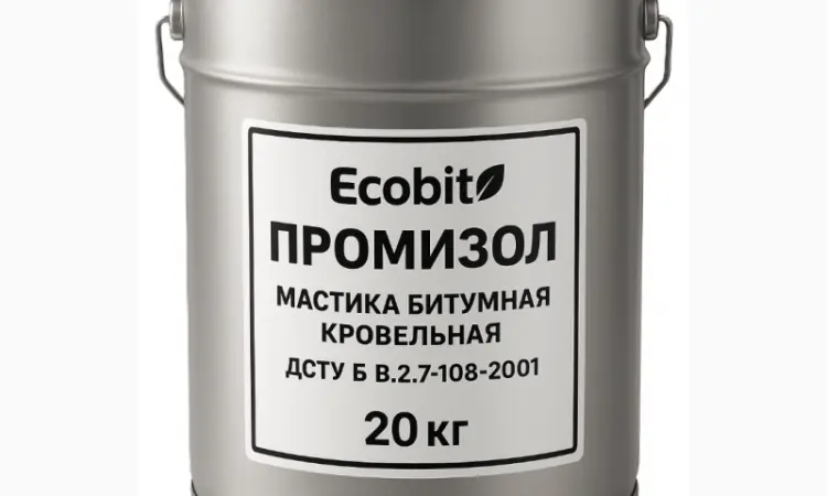 Мастики битумные кровельные ПРОМИЗОЛ Ecobit -1 ДСТУ Б В.2.7-108-2001 ( ГОСТ 30693-2000) 20 - фото № 1