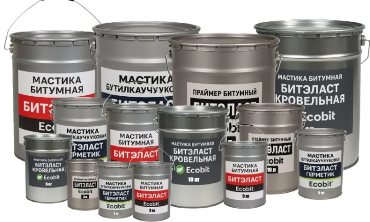 Бітумна мастика БІТЕЛАСТ Ecobit ДСТУ Б В.2.7-108-2001 - фото № 1