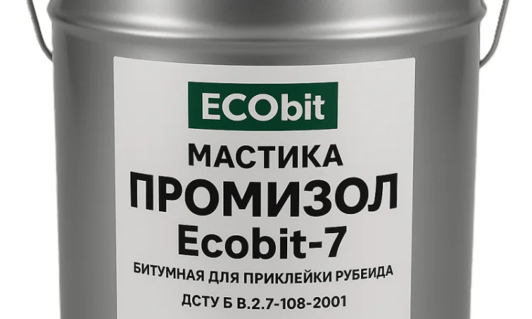 Мастика для приклеювання рубероїда ПРОМИЗОЛ Ecobit-7 20 кг - фото № 1