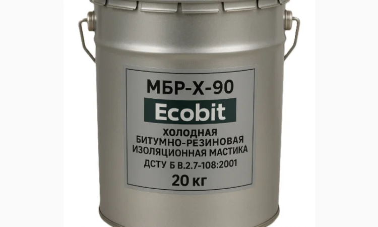 МБР-Х-90 Ecobit Холодна бітумно-гумова ізоляційна мастика 20 кг - фото № 1