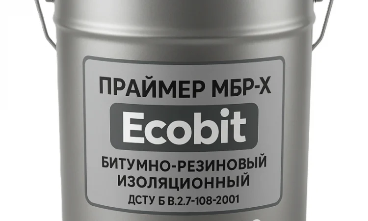 МБР-Х Ecobit Холодний бітумно-гумовий ізоляційний праймер 20 л - фото № 1
