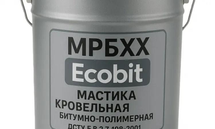 МРБХХ Ecobit Мастика кровельная битумно-полимерная ДСТУ Б В.2.7-108-2001 20 кг - фото № 1