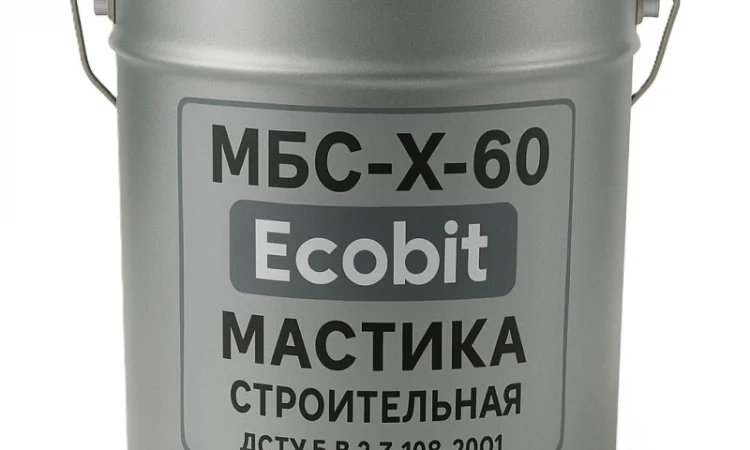 Мастика МБС-Х-60 Ecobit 20 кг будівельна ДСТУ Б В.2.7-108-2001 - фото № 1