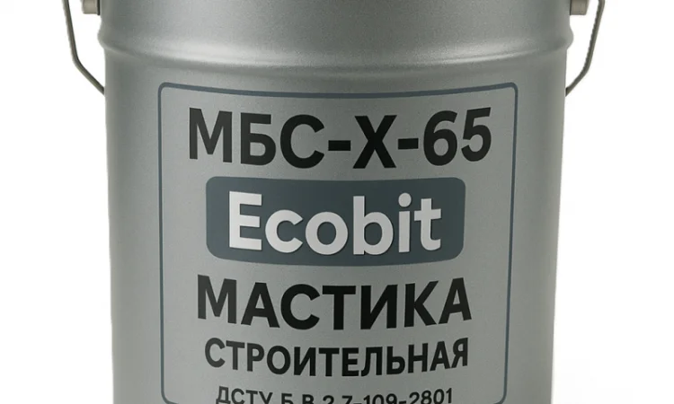 Мастика МБС-Х-65 Ecobit для гідроізоляції та приклеювання 20 кг - фото № 1