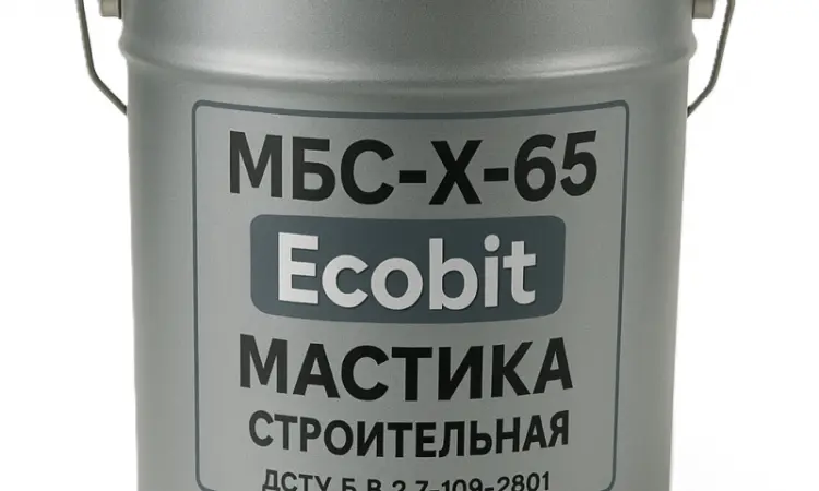 Мастика МБС-Х-65 Ecobit будівельна ДСТУ Б В.2.7-108-2001 (ГОСТ 30693-2000) 20 кг - фото № 1