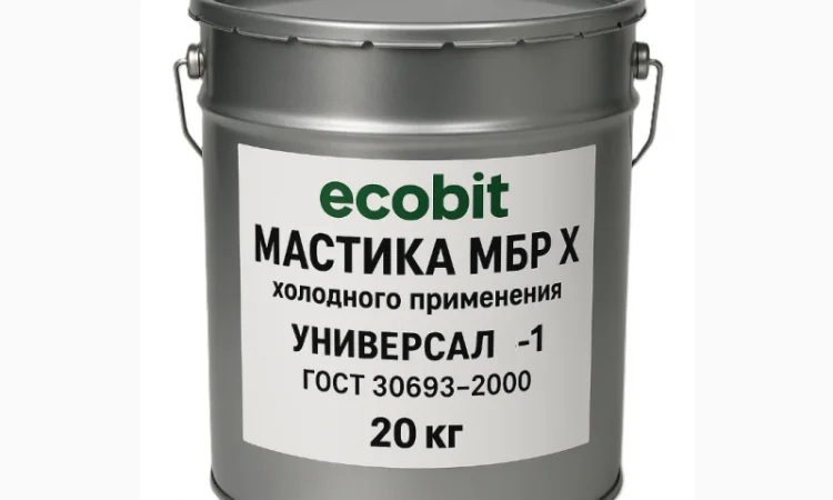 Мастика МБР Х холодного применения Ecobit Универсал-1, 20 кг - фото № 1