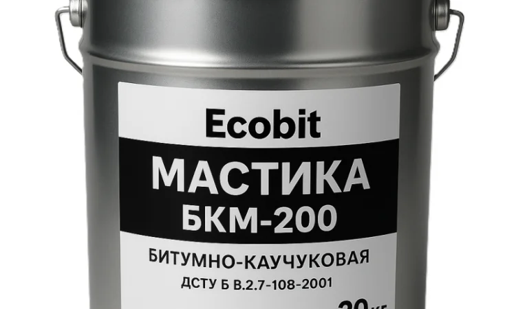 Мастика БКМ-200 Ecobit для гидроизоляции 20 кг - фото № 1