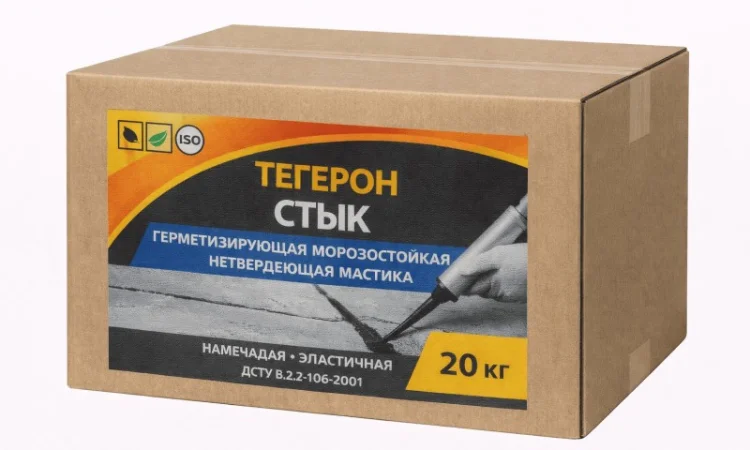 Герметизуюча морозостійка мастика Тегерон Стик Екобіт, 20 кг - фото № 1