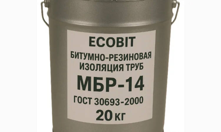Бітумно-резинова ізоляція труб МБР-14 Ecobit 20 кг - фото № 1
