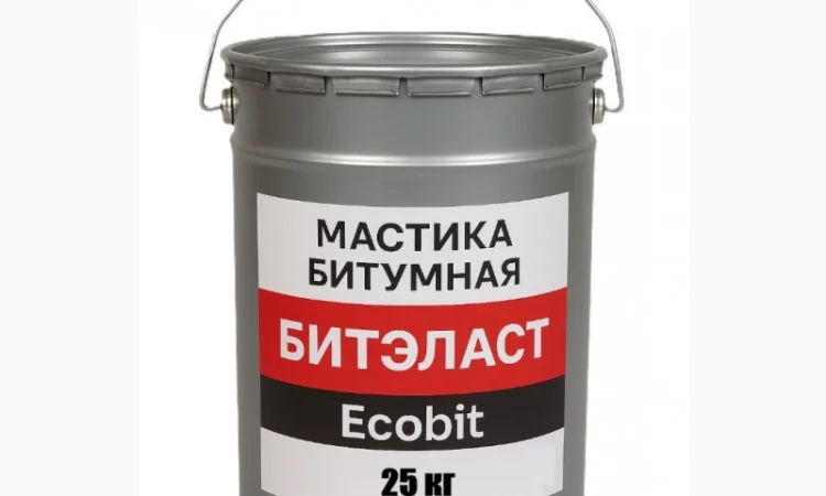 Бітумна мастика БІТЕЛАСТ 25 кг для гідроізоляції - фото № 1