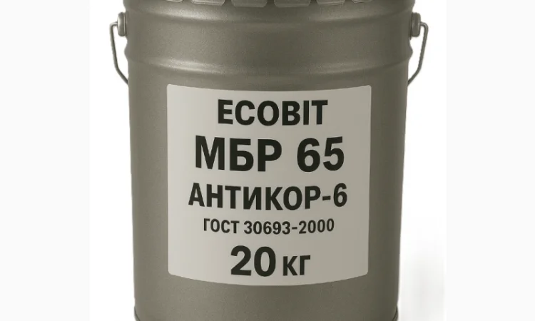 Гідроізоляція МБР 65 Ecobit Антикор-6 - 20 кг - фото № 1