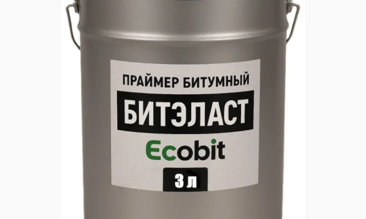 Праймер бітумний ЕКОБІТ 3 л для гідроізоляції - фото № 1