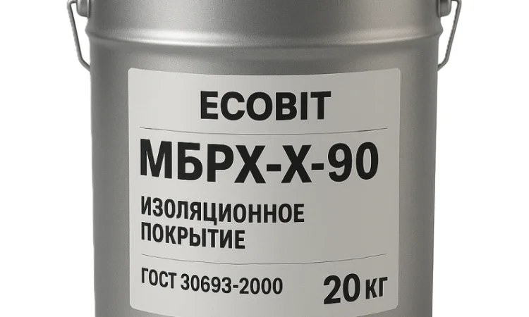 Мастика МБР Х 90 Ecobit для гидроизоляции и защиты - фото № 1