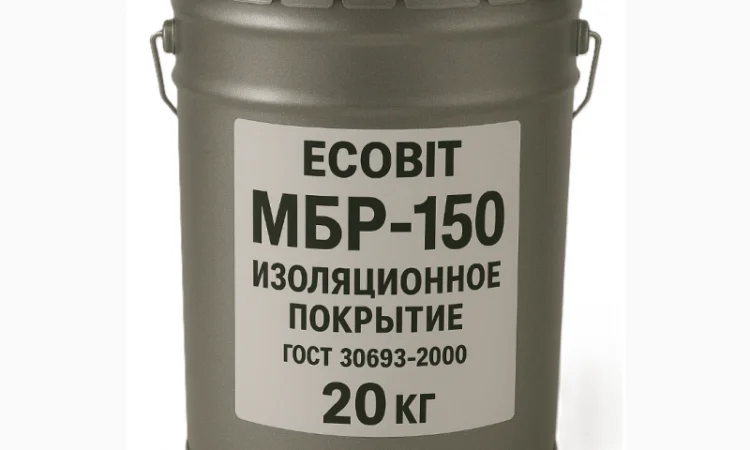 Мастика МБР 150 Ecobit для гидроизоляции и защиты - фото № 1