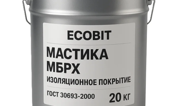 Мастика МБРХ Ecobit для гідроізоляції та покрівельних робіт 20 кг - фото № 1