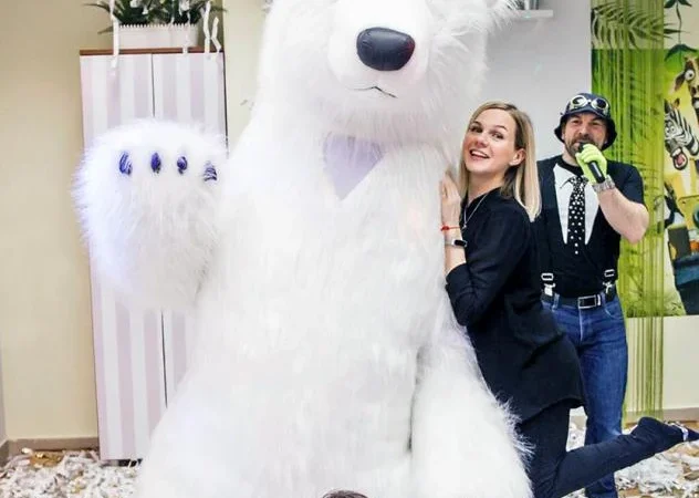 Надувной костюм «Белый Медведь» от производителя - фото № 1