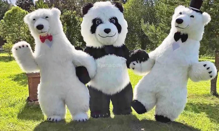 Надувной костюм «Белый Медведь» от производителя - фото № 2