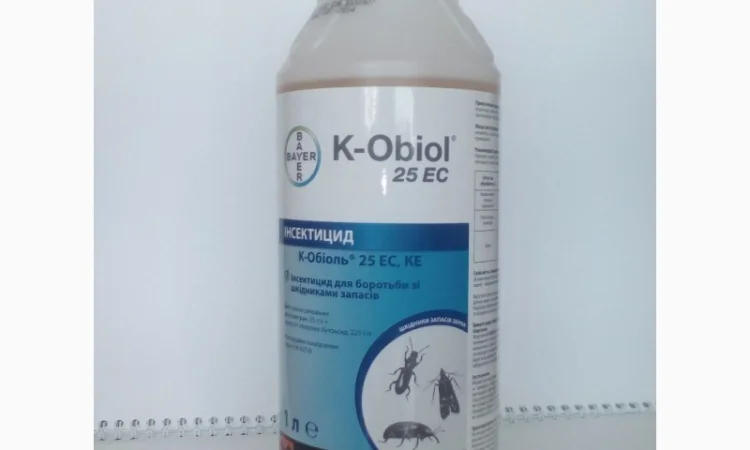 Інсектицид К-Обіоль 25 ЕС для захисту зерна та приміщень - фото № 1