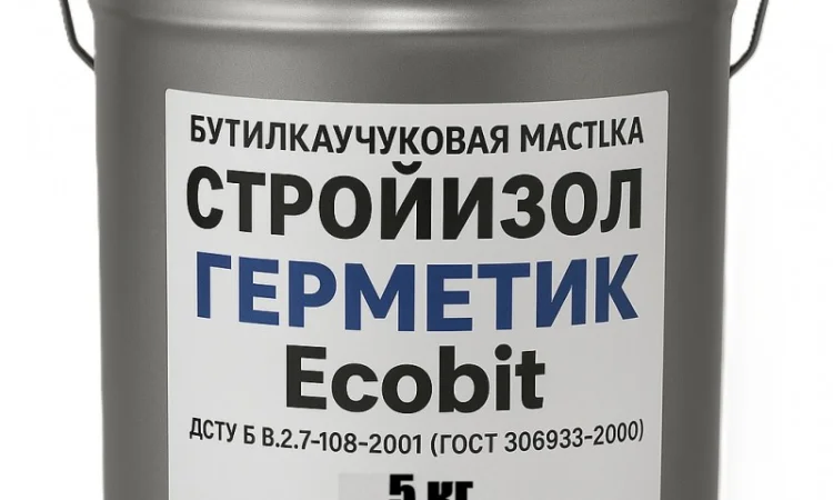 Герметик ЕКОБІТ 5 кг для гідроізоляції та герметизації - фото № 2