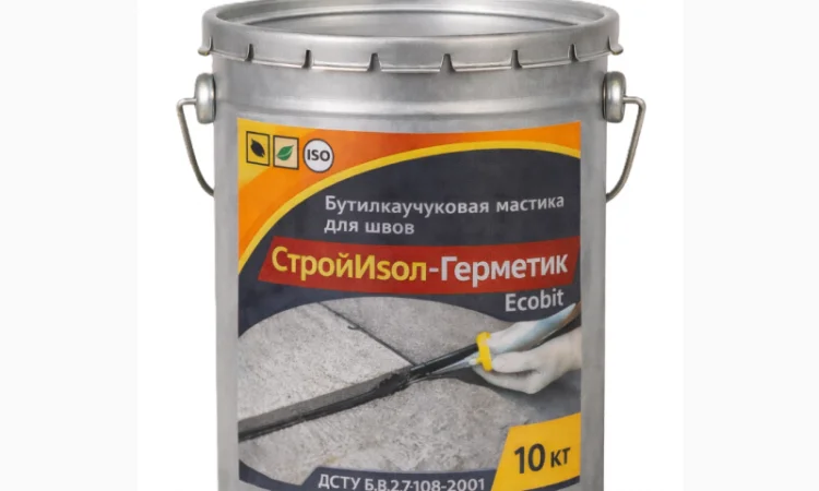 СтройИзол-Герметик ЕКОБІТ 10 кг для герметизації швів - фото № 1