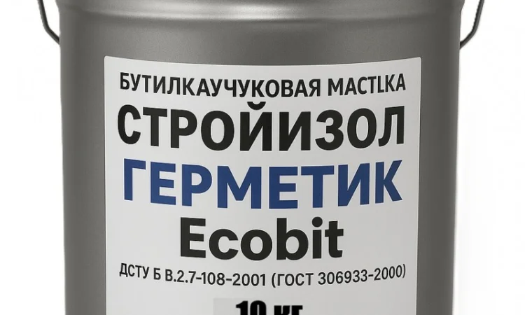 СтройИзол-Герметик ЕКОБІТ 10 кг для герметизації швів - фото № 2