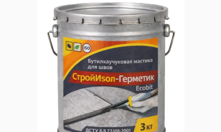 СтройИзол-Герметик ЭКОБИТ для гидроизоляции и герметизации - фото № 1