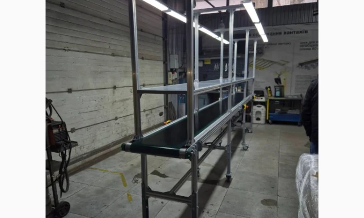 Алюминиевый конвейер с возможностью регулировки высоты - фото № 3
