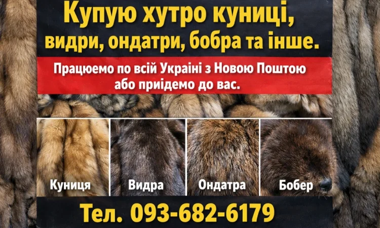 Куплю хутро Андатра та інші - фото № 1