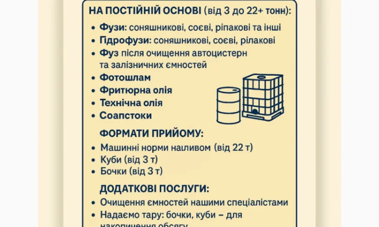 Купуємо гідрофуз та відходи переробки олій - фото № 1