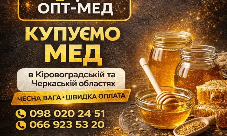 Закупівля меду по центральним обл. Виїзд наш - фото № 1
