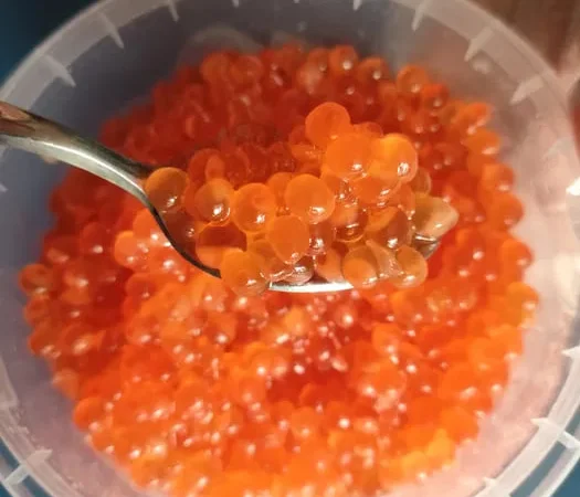 Червона ікра свіжа ціна за 400 грам красная икра - фото № 1