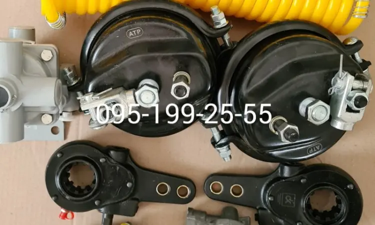Камера гальмівна 2ПТС-4 100-3519010-01. Важіль регулювальний 2ПТС-4 105.082.01.070СБ - фото № 1