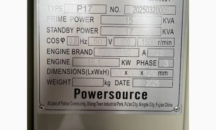 Perkins P17 - 17 kVA 2025 год - фото № 5