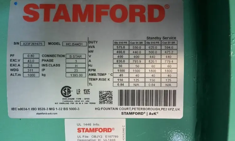 Cummins C500 D5Q - 500 kVA (400 kW) 2025 год - фото № 3