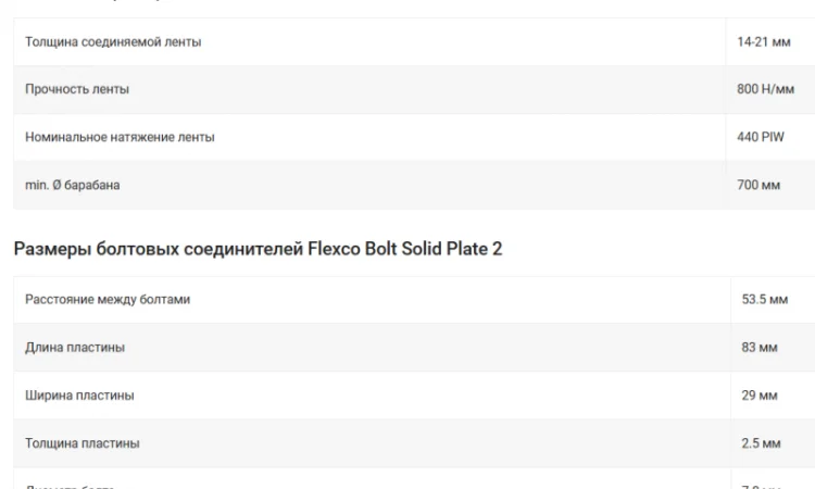 Механические соединители Flexco Bolt Solid Plate 2" - фото № 17