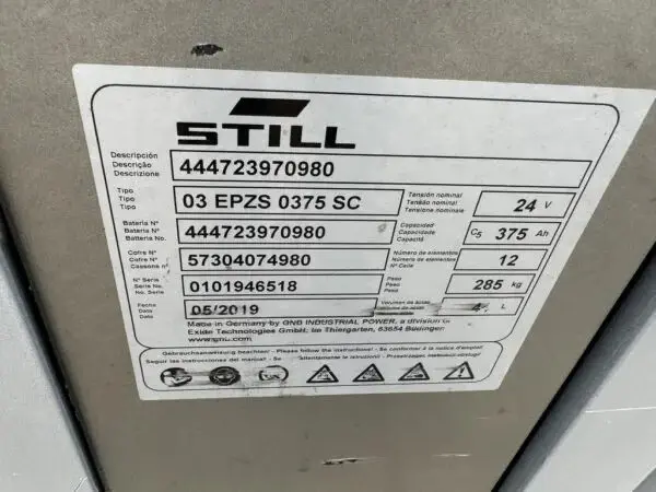 Штабелер поводковий Still EXV SF14 2019 року - фото № 16