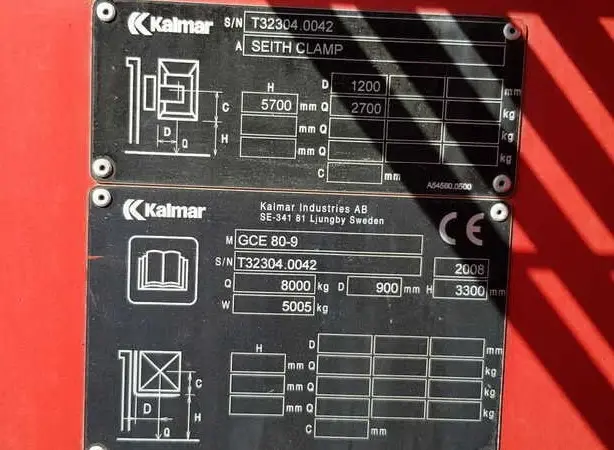 Навантажувач вилковий 8т. Kalmar GCE 80-9 - фото № 9