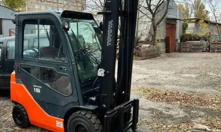 Навантажувач вилковий 1.5т. Toyota 06-8FG15F КАБІНА 1300 мотогодин - фото № 7