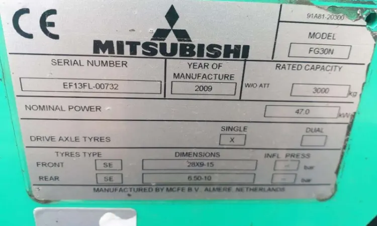Газовый погрузчик Mitsubishi FG30N - фото № 5