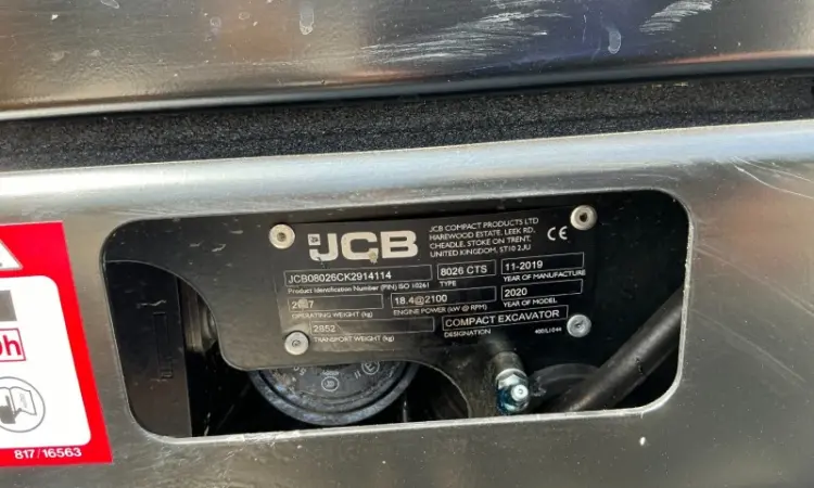 JCB 8026 СTS 2019 р - фото № 5