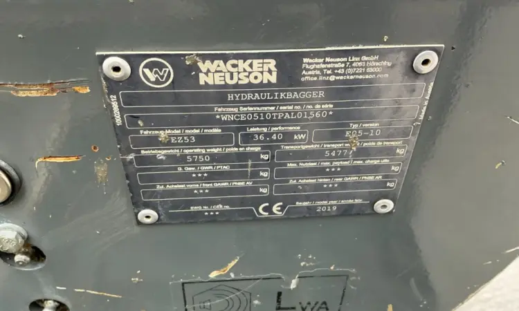 Wacker Neuson EZ53 2019 р - фото № 8