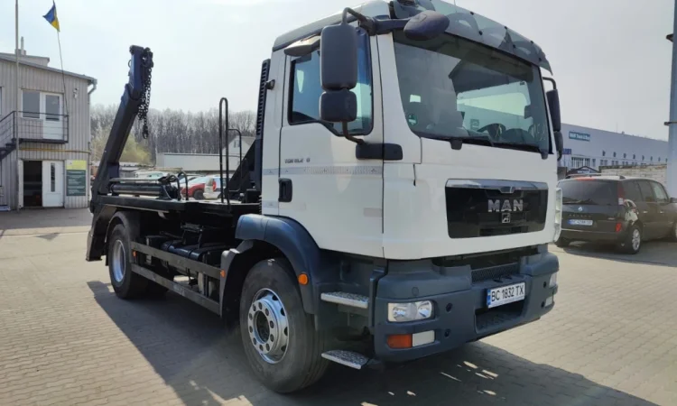 Мультиліфт скіповий навантажувач MAN TGM 18.240 мультиліфт MEILLER бункеровоз - фото № 1