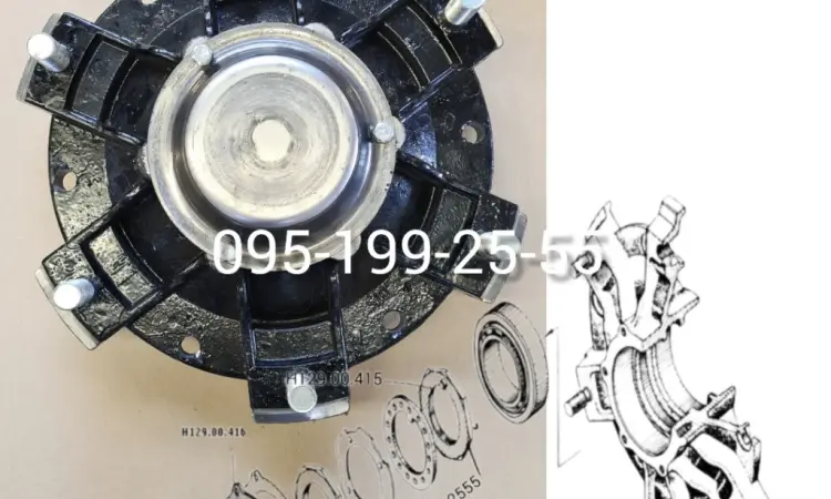 Маточина (корпус маточини) ПРТ-10 Н129.00.301. Маточина колеса 1ПТС-9 887А-3103021-8 - фото № 2