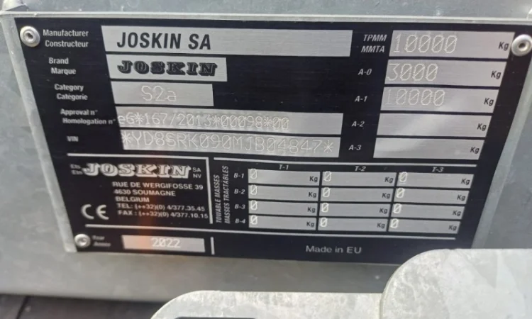 Розкидач гною Joskin SIROKO S4010/9V - фото № 2