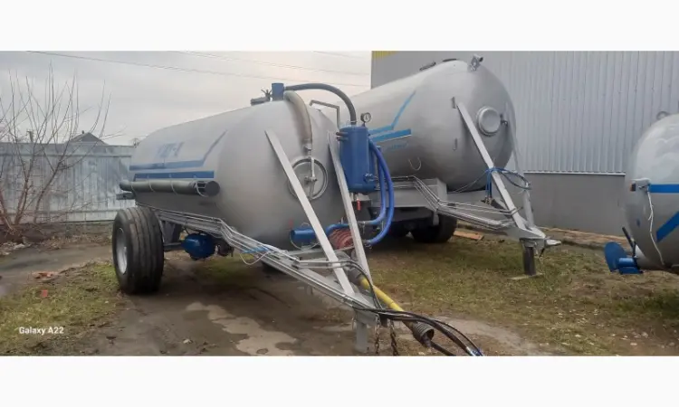 Бочка навозу МЖТ-8 одноосна вакумна з розкидачем - фото № 2