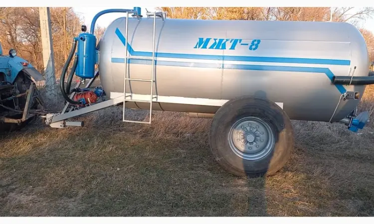 Бочка МЖТ-8 навоз; вакумна з розкидачем 12м - фото № 1