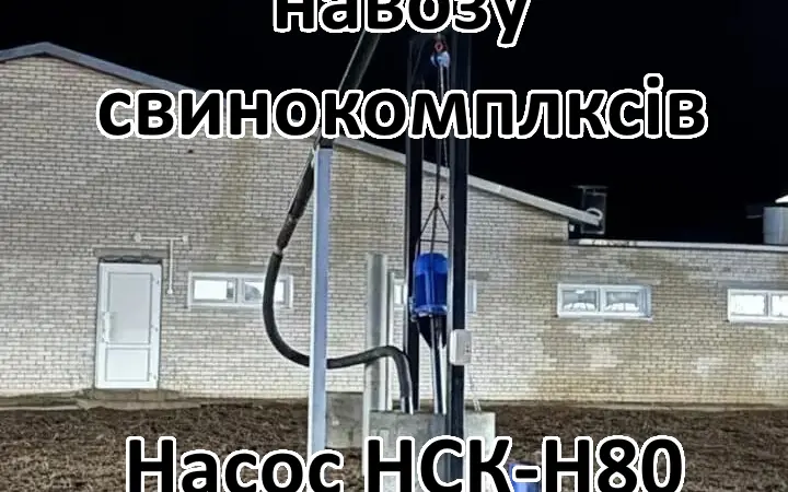 Насос для навозу свинарки НСК-Н80 5 - фото № 3