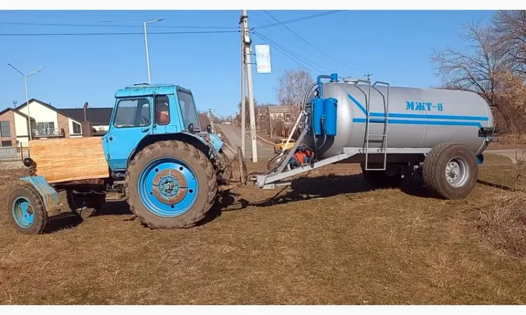 Бочка для навозу МЖТ-8 (8м3) вакумна з розкидачем - фото № 2